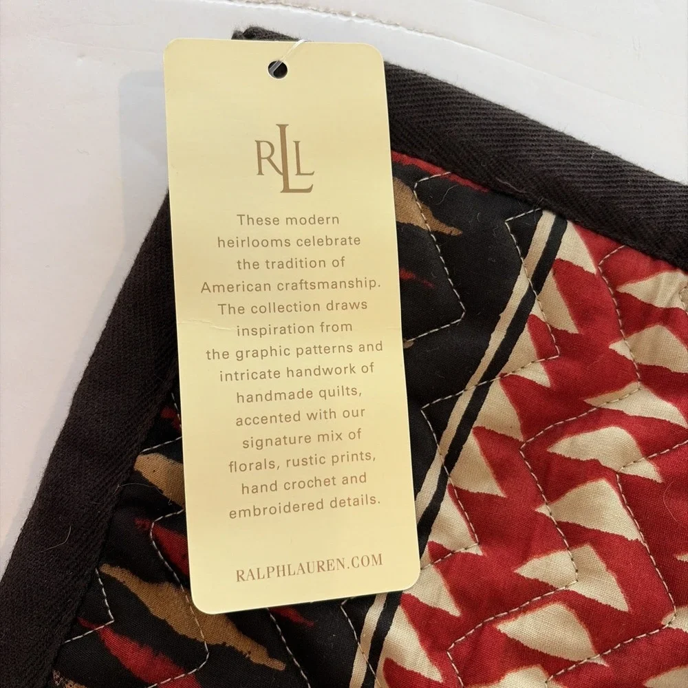 Ralph Lauren Heritage Quilted Batik southwestern 1 Pillow Sham 27x21